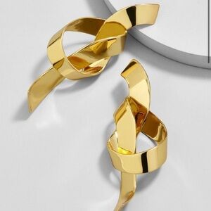 BaubleBar Gold Twist Earrings